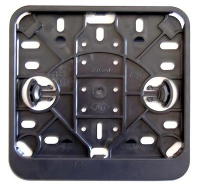 kentekenplaathouder univ. plastic zwart liggend